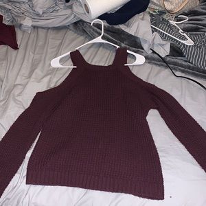 Sweater with cut-outs
